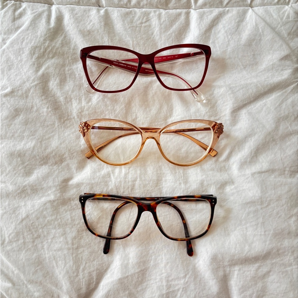 Dolce & Gabbana Women's Glasses - Burgundy, Gold, Tortoiseshell